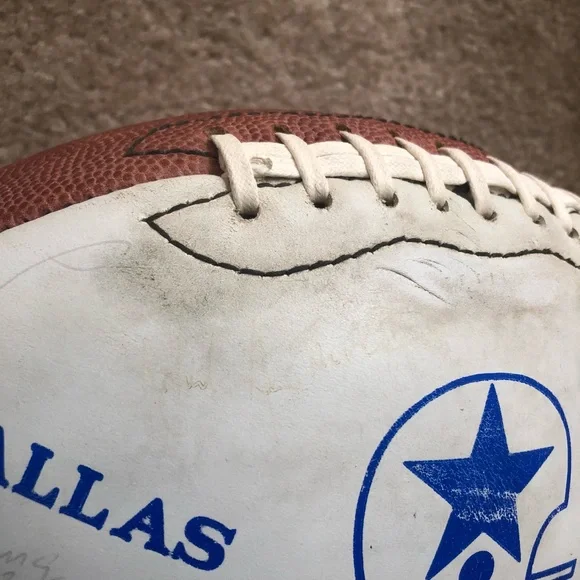 Vintage 1980's Dallas Cowboys Autographed Signed Football - No COA - Picture 8 of 16